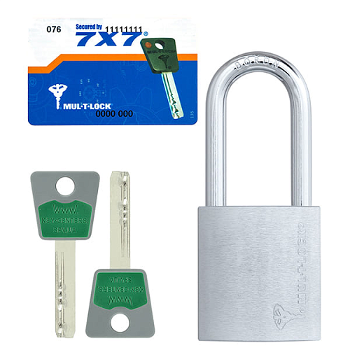 Замок навісний MUL-T-LOCK G47 7x7 довга дужка (2 ключа) - Фото №6