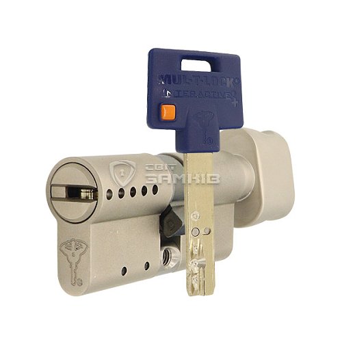Циліндр MUL-T-LOCK MTL600/Interactive+ MOD 100T (45*55T) (модульний) нікель сатин - Фото №1
