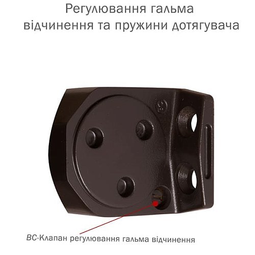 Дотягувач RYOBI D-2050T BC SLD до 60кг FIRE Коричневий - Фото №7