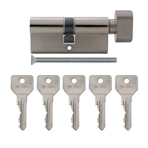 Циліндр CISA C2000 90T (45*45T) нікель матовий 5 ключів - Фото №8