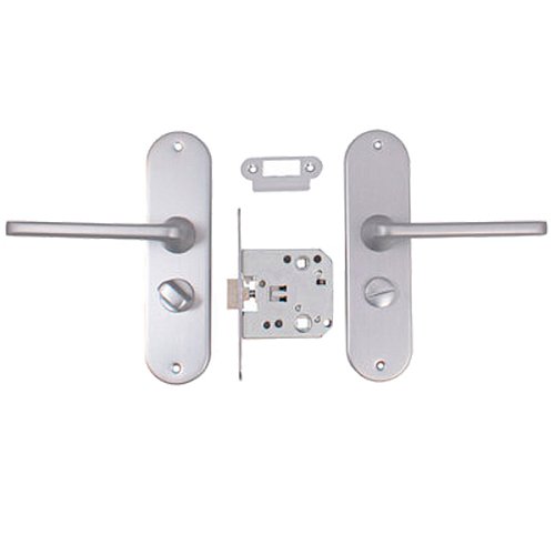 Комплект замка RDA Uno WC 258 (BS50*47мм) хром матовий - Фото №4