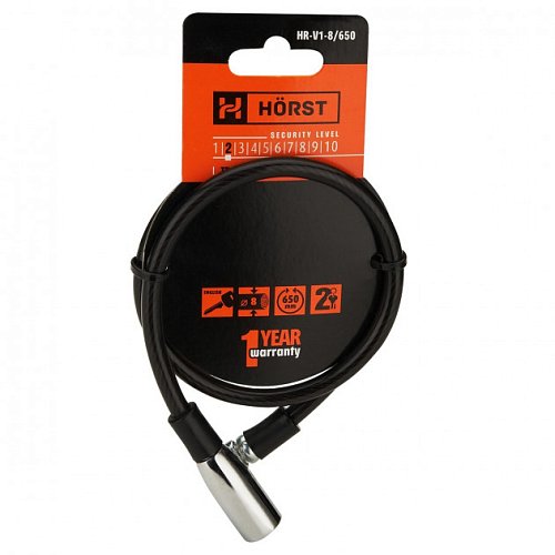 Замок для велосипеда HORST HR-V1-8/650 2 ключа - Фото №3