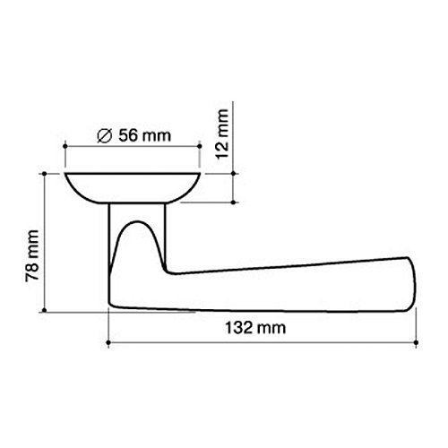 Ручки на розеті ARMADILLO Columba (BK6-1-ET-1) SN/CP матовий нікель/хром - Фото №3
