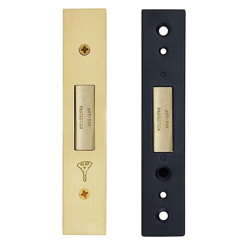 Механізм замка MUL-T-LOCK 731 (BS58мм) матова латунь - Фото №4