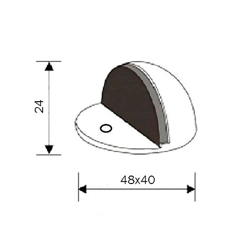 Стопор дверний підлоговий CLASS 002 AB бронза - Фото №2
