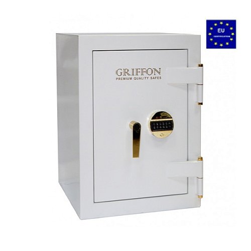 Сейф вогнезламостійкий GRIFFON CLE II.68.E WHITE GOLD - Фото №1