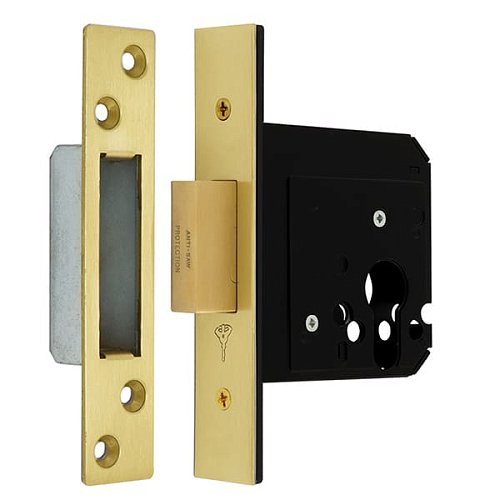 Механізм замка MUL-T-LOCK 731 (BS58мм) матова латунь - Фото №1