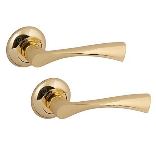 Ручки на розеті APECS Megapolis New-York H-0823-A G золото - Фото №1