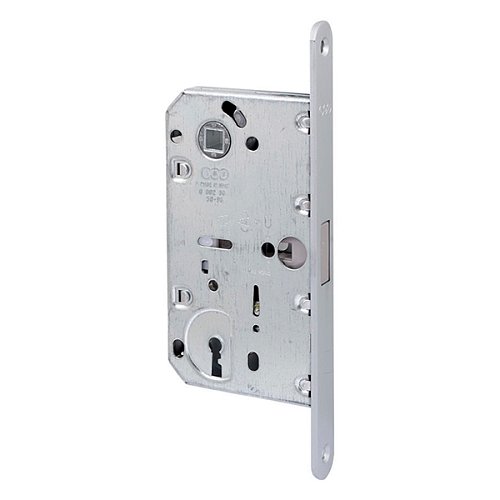 Механізм замка AGB B061015034 Mediana Polaris Patent (BS50*90мм) з ключем матовий хром - Фото №1