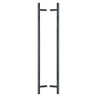 Ручки скоби ABARO Bali 45° L:1600 X:1400 D:32mm SS 304 антрацит RAL 7016 (комплект)