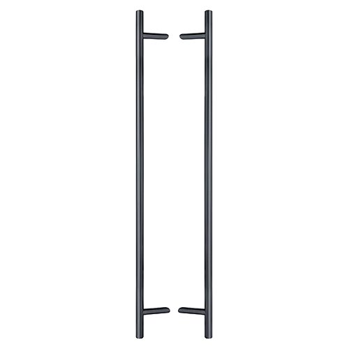 Ручки скоби ABARO Bali 45° L:1600 X:1400 D:32mm SS 304 антрацит RAL 7016 (комплект) - Фото №1