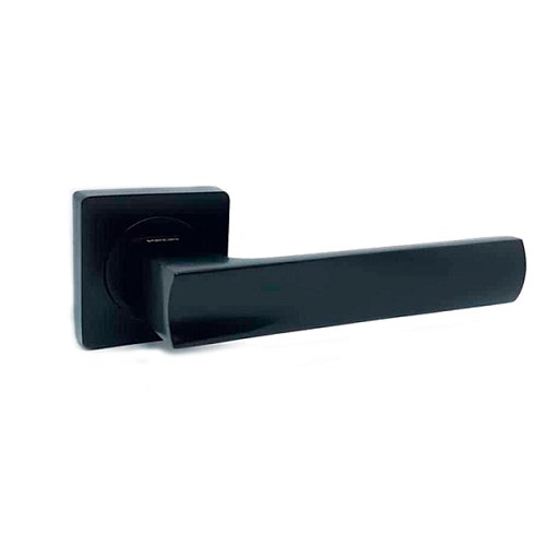 Ручки на розеті KEDR R06.144-AL Black mat чорний матовий - Фото №2