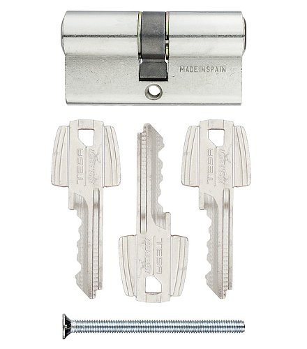 Циліндр TESA TE5 65 (30*35) нікель сатин 3 ключа - Фото №3