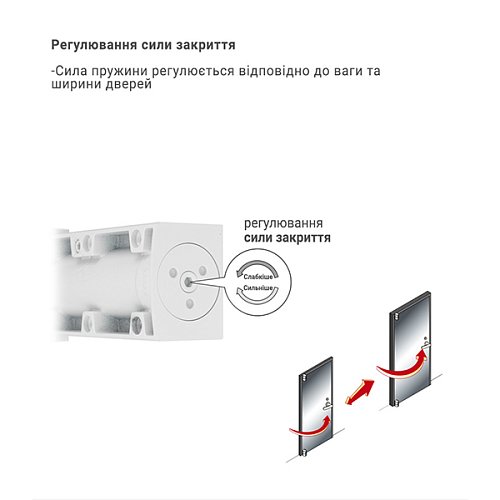 Дотягувач RYOBI D-3200T BC SLD HO з фіксацією до 80кг Білий - Фото №7