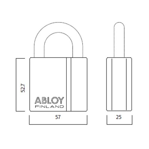 Замок навісний ABLOY PL340 Protec (2 ключа) - Фото №6