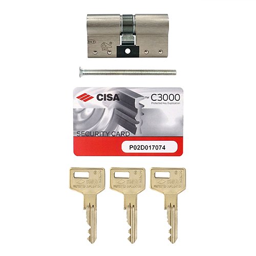 Циліндр CISA C3000S (модульний) 85 (35*50) нікель матовий 3 ключі - Фото №8