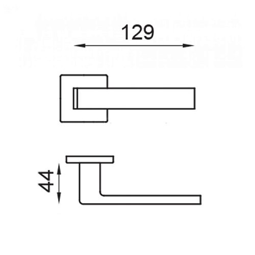 Ручки на розеті DND by MARTINELLI Quattro-Z 02 ZBN білий - Фото №3