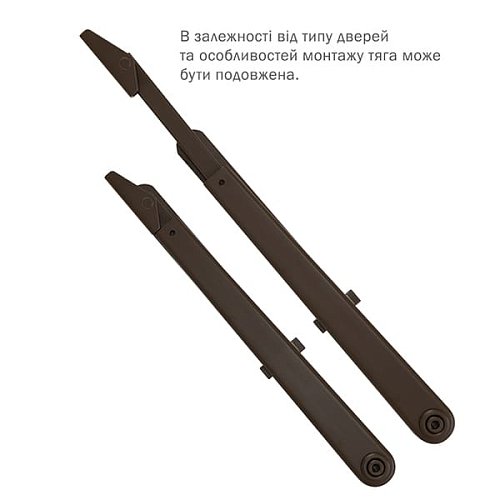 Тяга ABLOY DC191 стандартна з фіксацією Коричневий - Фото №3