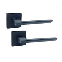 Ручки на розеті KEDR R06.148-АL black mat чорний матовий
