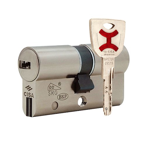 Циліндр CISA AP4 S 70 (35*35) нікель матовий 3 ключі - Фото №1