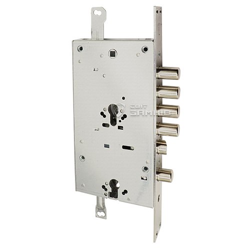 Механізм замка MUL-T-LOCK CEM30328 Двосистемний (BS65*85мм) хром полірований  без зв.планки - Фото №1