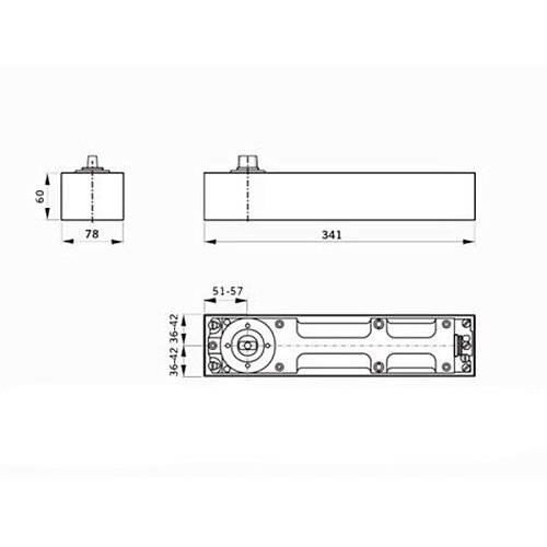 Дотягувач підлоговий DORMA BTS80 EN3/4/6 HO з фіксацією до 300 кг - Фото №2