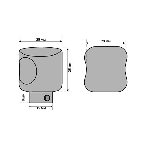 Вороток циліндра ABARO R28 нікель матовий - Фото №5