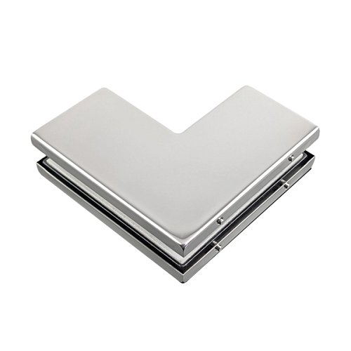 З'єднувач кутовий GLASS-M-TECH EK-40C Polish нержавіюча сталь - Фото №3