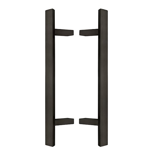 Ручки скоби ABARO Sydney 45° L:1000 X:800 W:40*20mm SS 304 чорний RAL 9005 (комплект) - Фото №1
