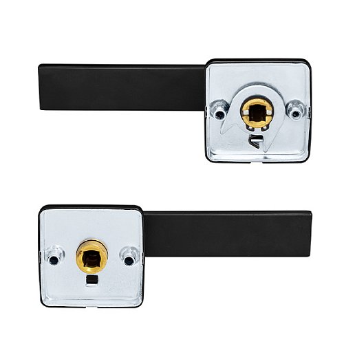 Ручки на розеті ROSTEX Ravena H53 чорний - Фото №3