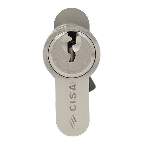 Циліндр CISA C2000 85T (45*40T) нікель матовий 3 ключі - Фото №3