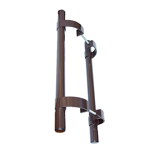 Ручки скоби офісні ОКТАВА ПЛАСТ Прямі 2000мм (комплект) коричневий