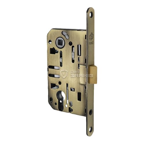 Механізм замка GAVROCHE GR85-K PZ (BS50*85мм) пласт.язичок AB бронза - Фото №1