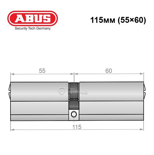 Циліндр ABUS Bravus 4000 MX (модульний) 115 (55*60) нікель сатин - Фото №8
