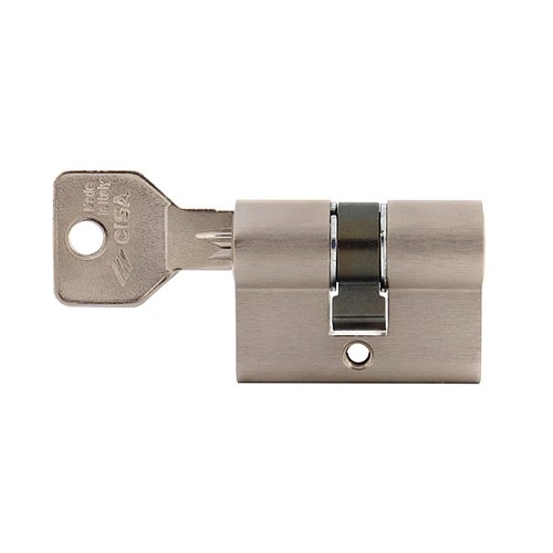 Циліндр CISA C2000 44 (22*22) нікель матовий 3 ключі - Фото №4