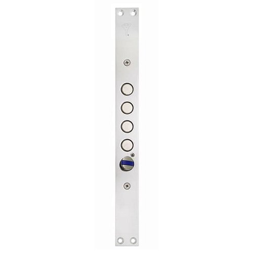 Механізм замка MUL-T-LOCK CTFMB1032800A L.O.G. (BS65*85мм) хром полірований без зв.планки - Фото №4