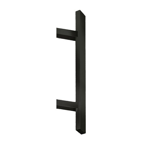 Ручка скоба ZENK METAL Bergama 800/500.45 (зовнішня) труба 40*20 чорна - Фото №1