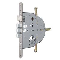 Механізм замка MUL-T-LOCK M603 4-х спрямований (BS65*90мм) хром полірований без зв.планки