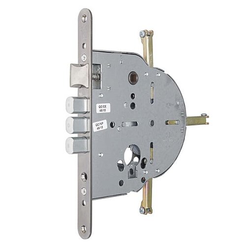 Механізм замка MUL-T-LOCK M603 4-х спрямований (BS65*90мм) хром полірований без зв.планки - Фото №1
