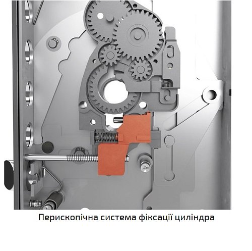 Механізм замка CR 7051 G-01 DIST (BS64*85мм) перископічна фіксація - Фото №4