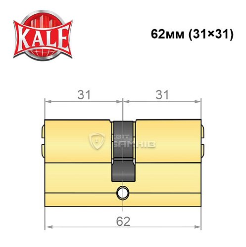 Циліндр KALE 164BNE 62 (31*31) PB - Фото №4