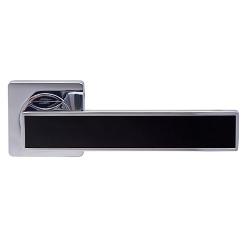 Ручки на розеті GAVROCHE Magnium AL-A1 CP/BLACK хром/чорний - Фото №3