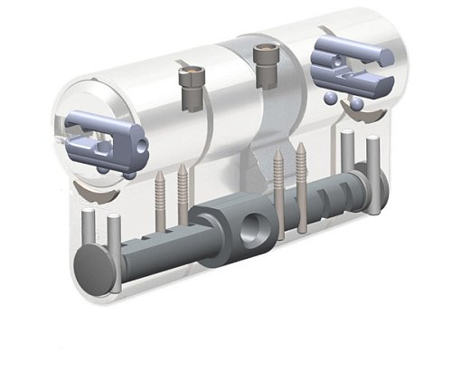 Циліндр ABUS Bravus 3500 MX Magnet (модульний) 85 (35*50) нікель сатин - Фото №9