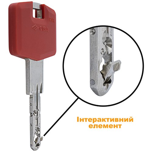 Циліндр CISA RX (модульний) 100T (60*40T) нікель матовий 3 ключі - Фото №11