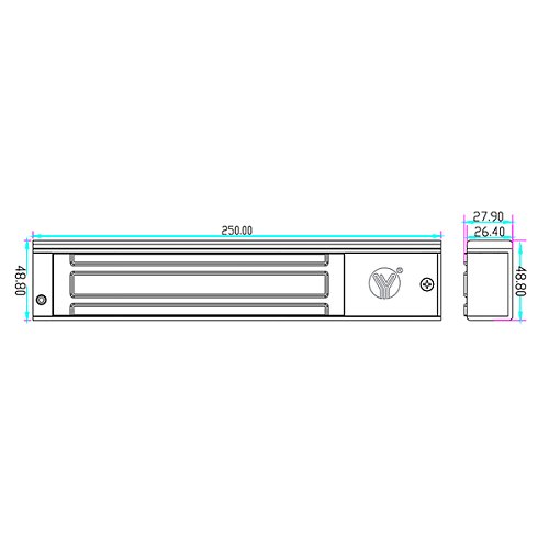 Електромагнітний замок YLI YM-280NT(LED) - Фото №4