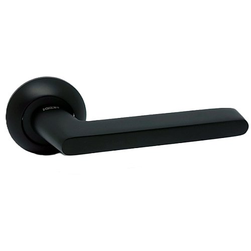 Ручки на розеті KEDR R07.927-AL Black mat чорний матовий - Фото №2