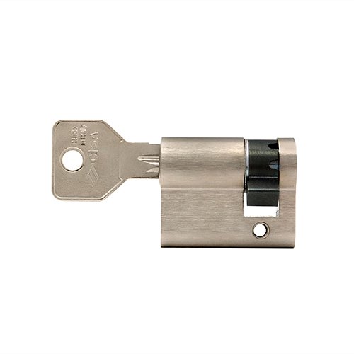 Циліндр половинка CISA C2000 40 (30*10) нікель матовий 3 ключі - Фото №5