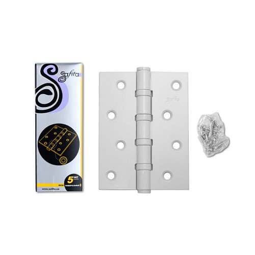 Завіс SAFITA 4BB 100*75 мм WHITE білий - Фото №2