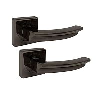 Ручки на розеті KEDR R06.593-AL black nickel чорний нікель