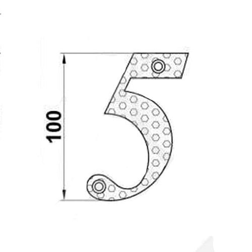 Цифра AMIG 5 чорна - Фото №2
